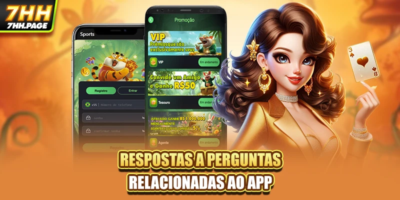 Respostas a perguntas relacionadas ao app